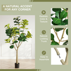 7FT Artificial Fiddle Leaf Fig Tree