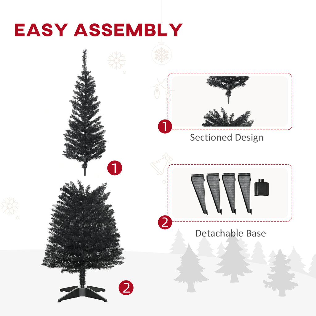 HOMCOM 5' Artificial Pencil Christmas Tree
