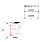 Utility Sink Cabinet - 36" H, 2 Doors, 2 Shelves