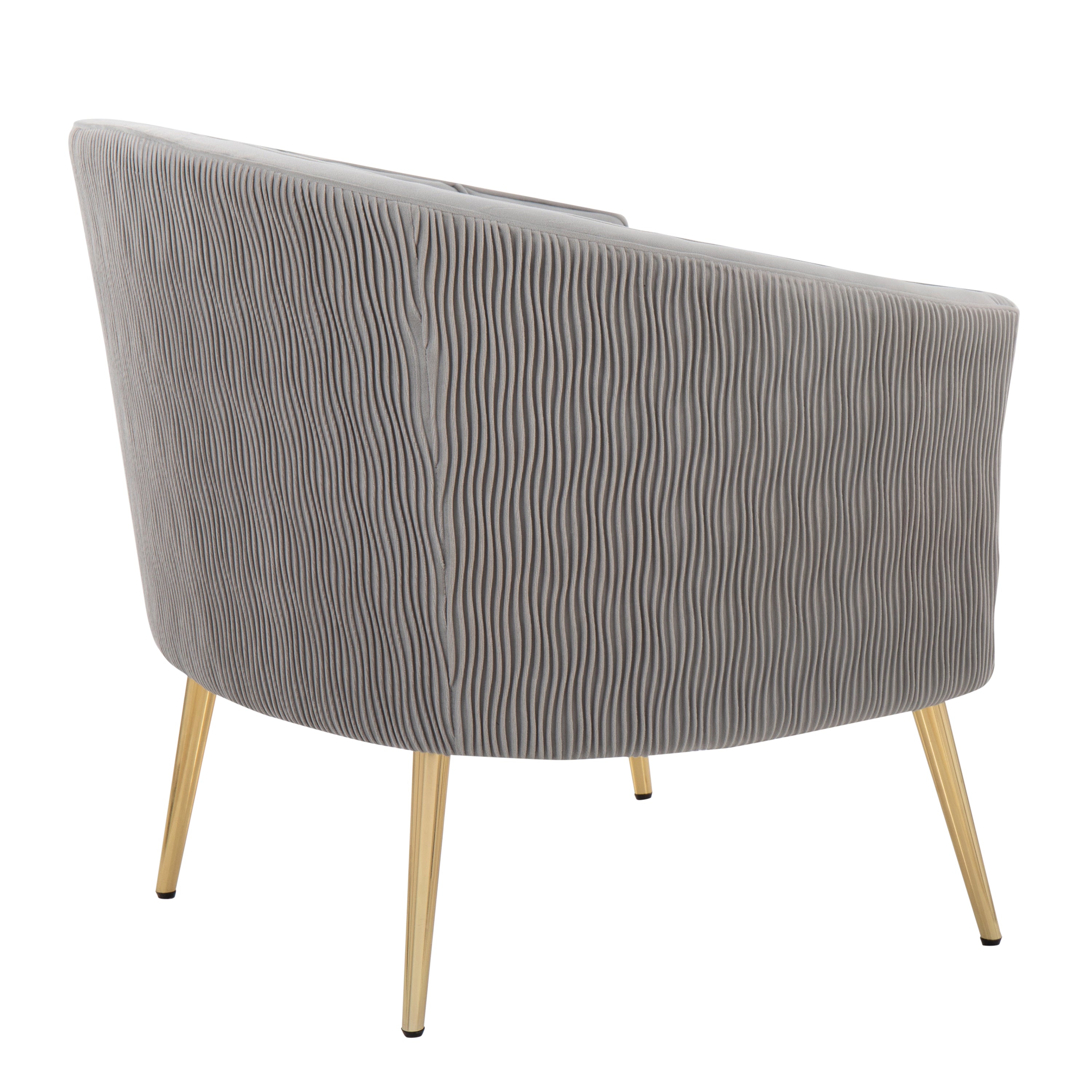 Pleated Waves Contemporary Accent Chair