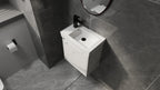 20" Wall-Mounted Bathroom Vanity with Ceramic Sink