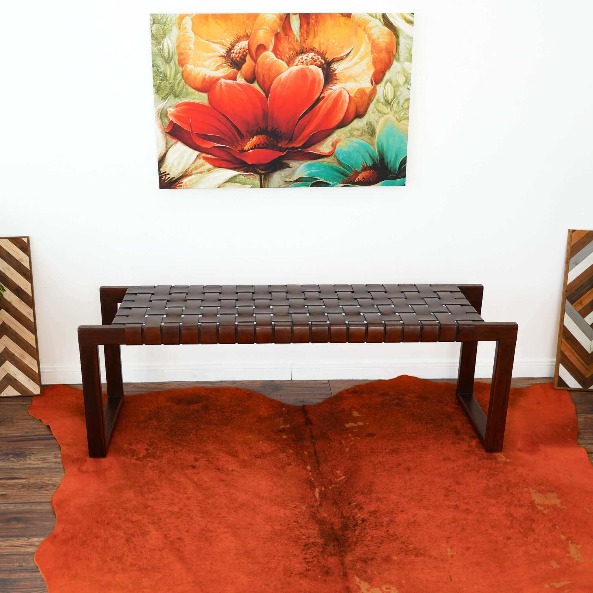 Christina Mid-Century Modern Bench