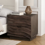 Solid Wood Nightstands, Bedside Table with 2 Drawers
