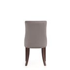 Shubert Vegan Leather and Velvet Dining Chair