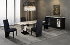 Stacey Zebra White/Black Dining Table