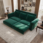 Chesterfield 3-in-1 Velvet Convertible Sleeper Sofa Bed