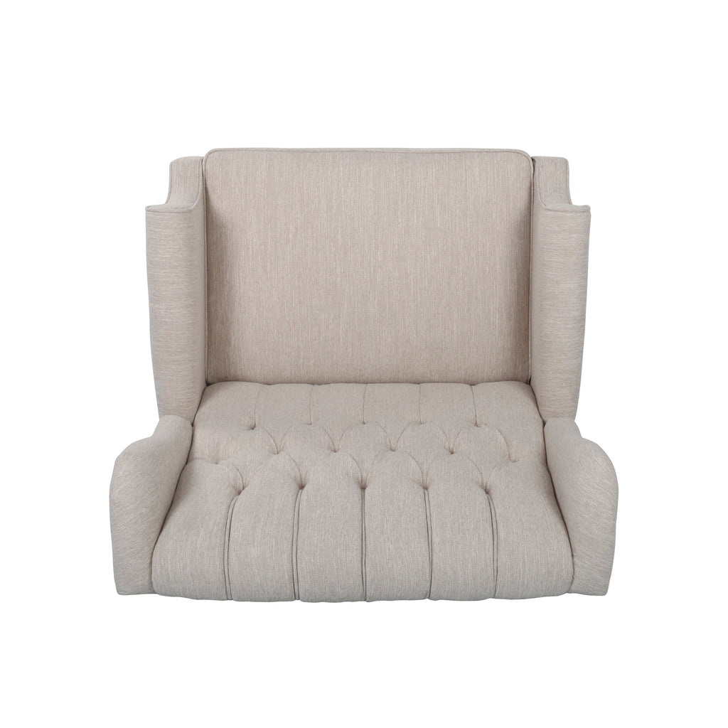 Push Back Recliner Chair with Rivet Decoration