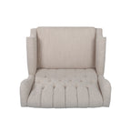 Push Back Recliner Chair with Rivet Decoration