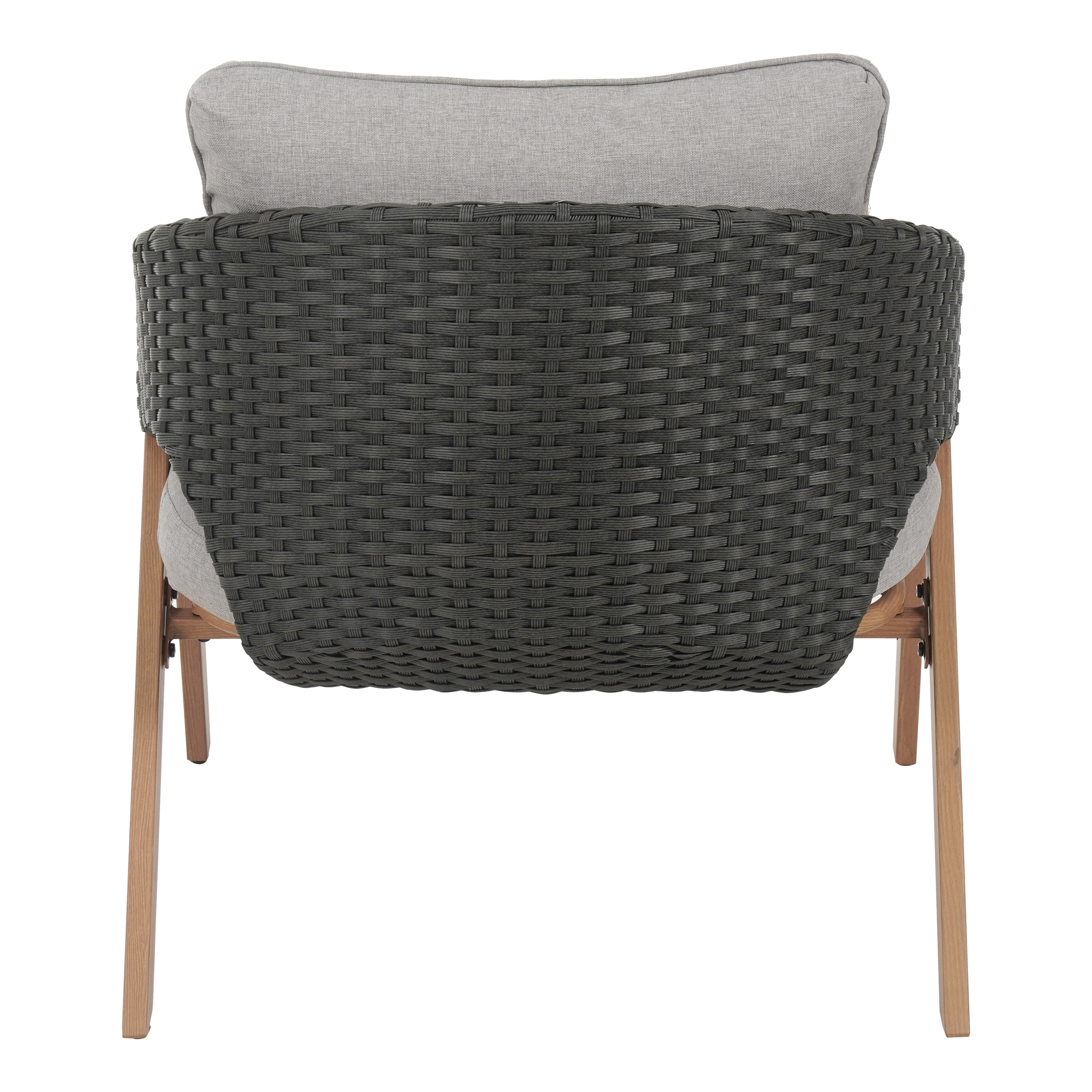 Patio Chair with Cushions (Set of 2)