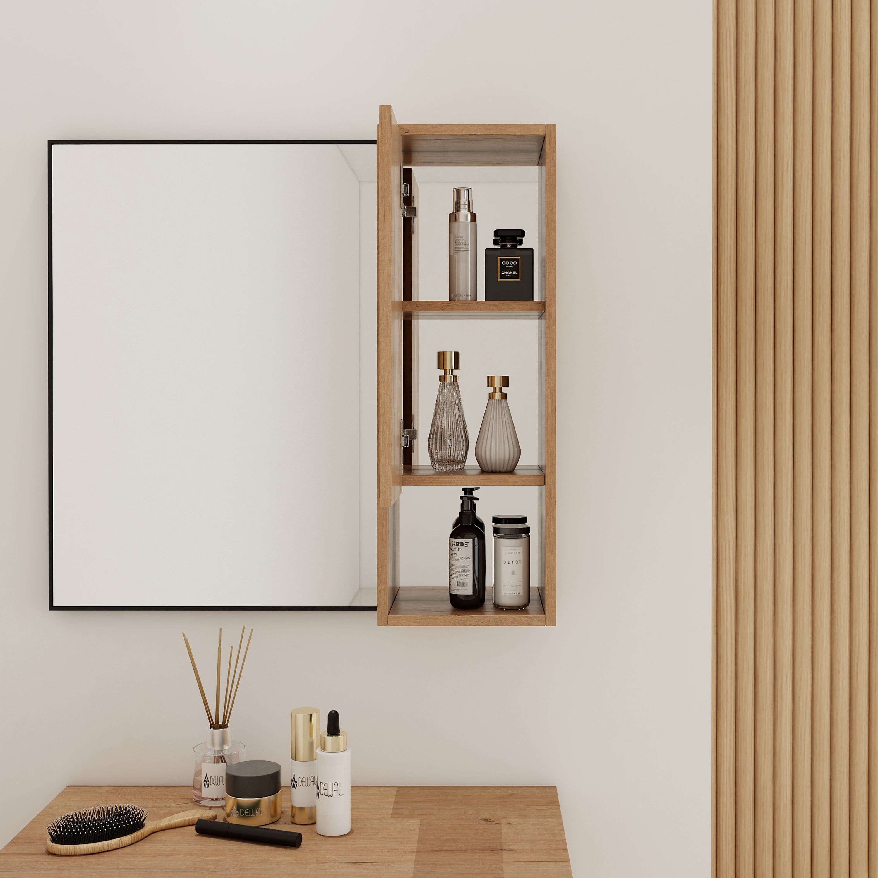 10'' Wall Mounted Storage Cabinet with Soft Close Door