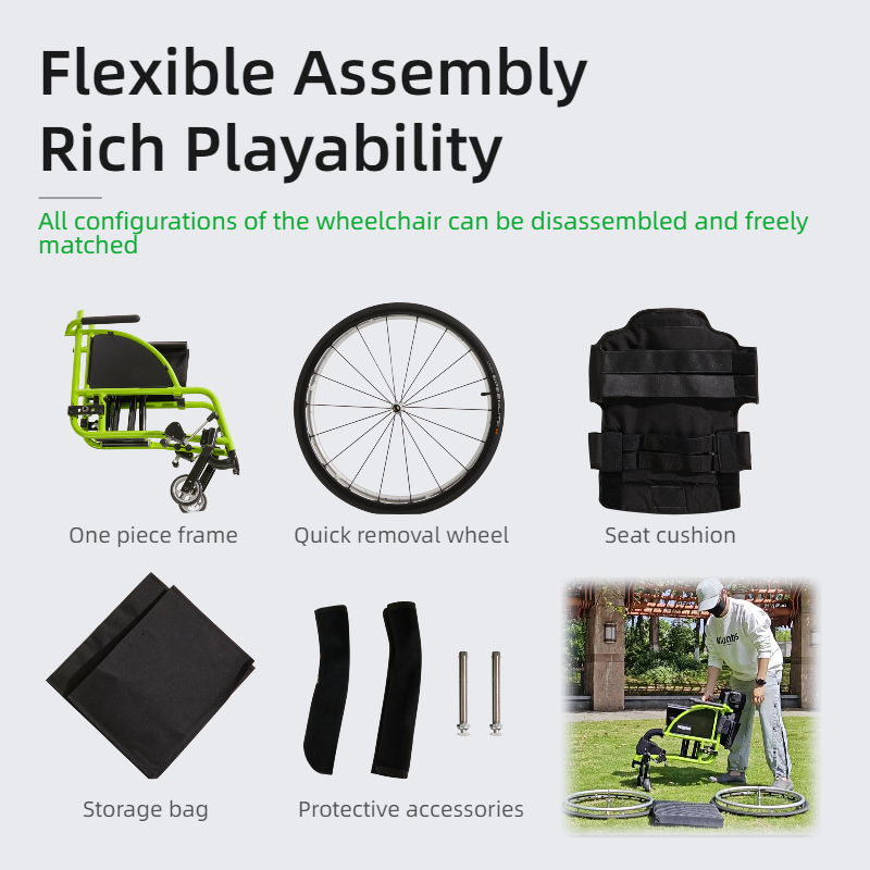 All Aluminum Foldable Lightweight Wheelchair