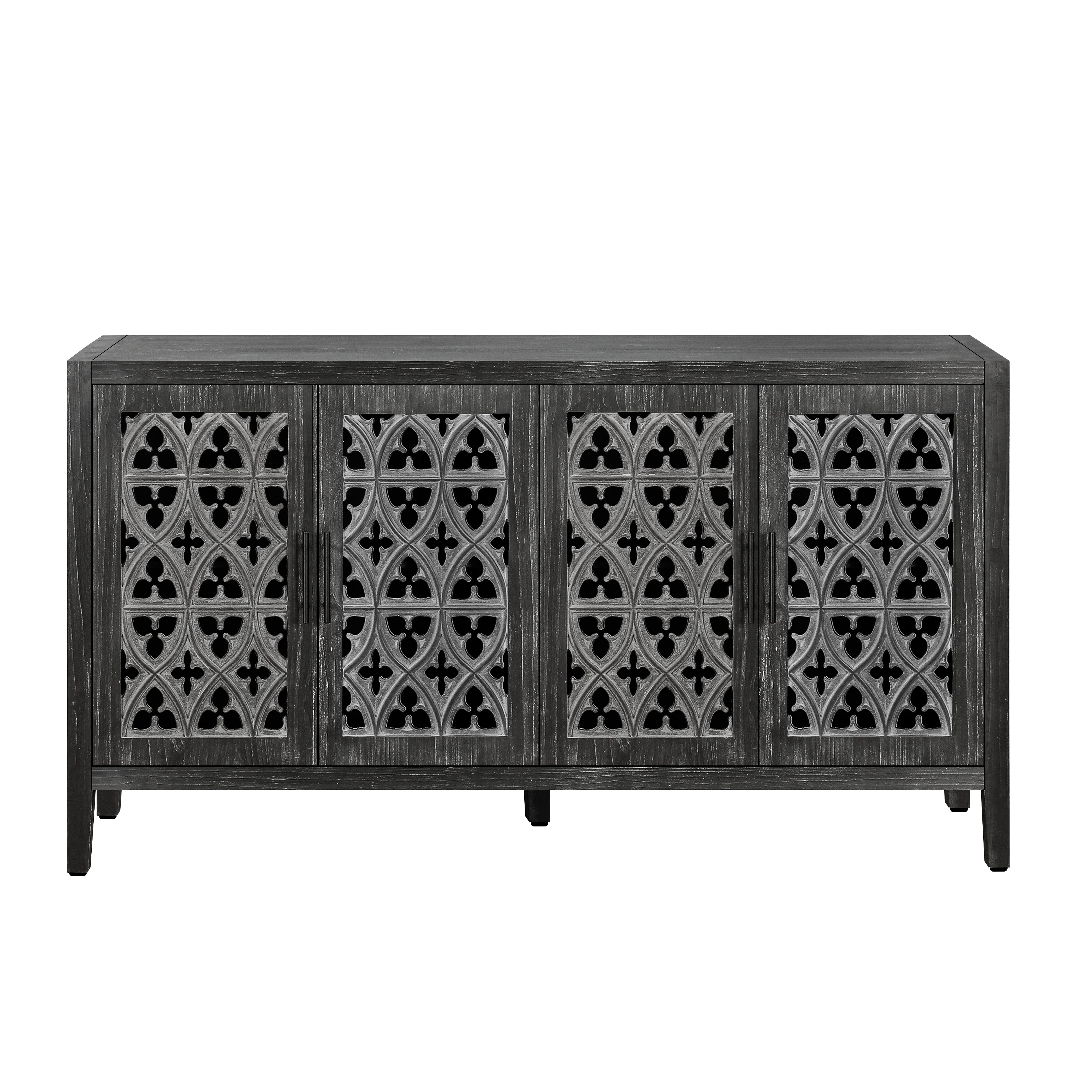 Hollow Four Door Antique Cabinet