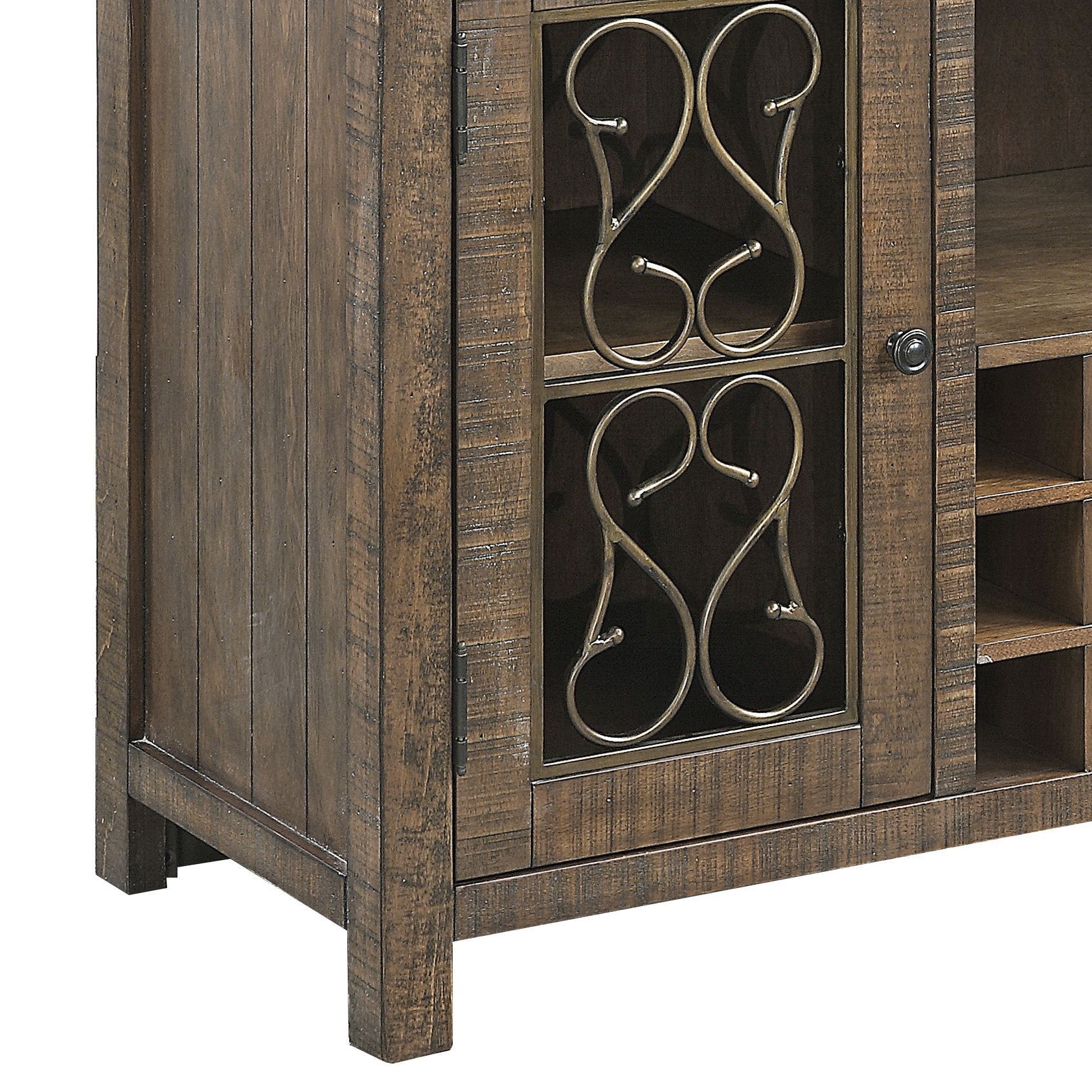 Raphaela Weathered Cherry Finish Server