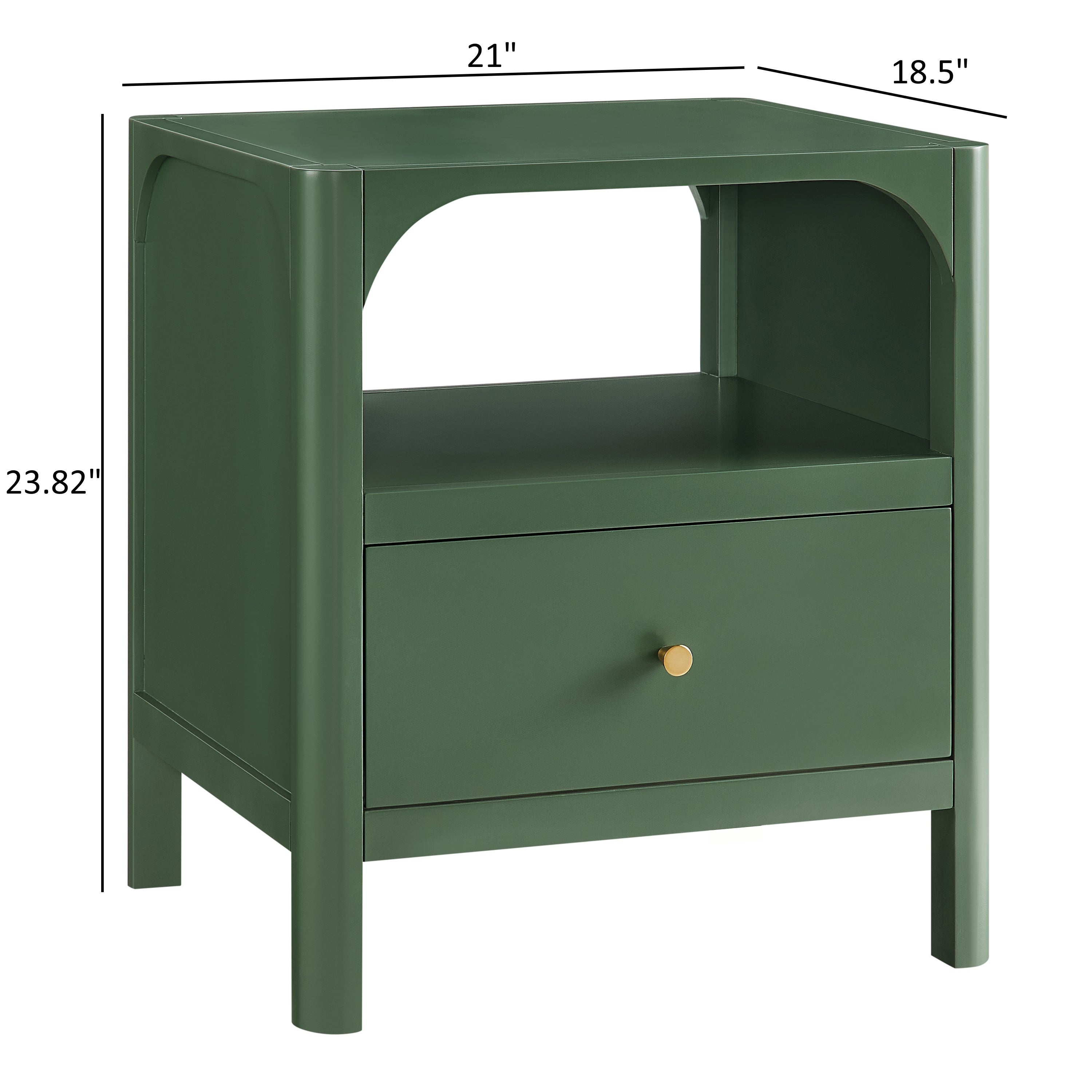 Williamson 1-Drawer Nightstand in Vintage