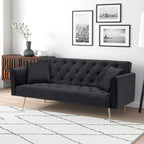 71-Inch Foldable Double Sofa With American Retro Style