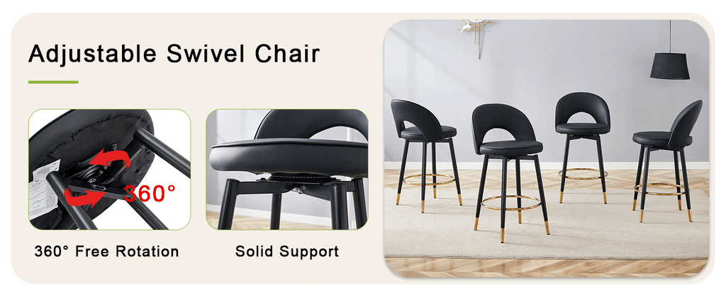 360° Rotatable Bar Chair