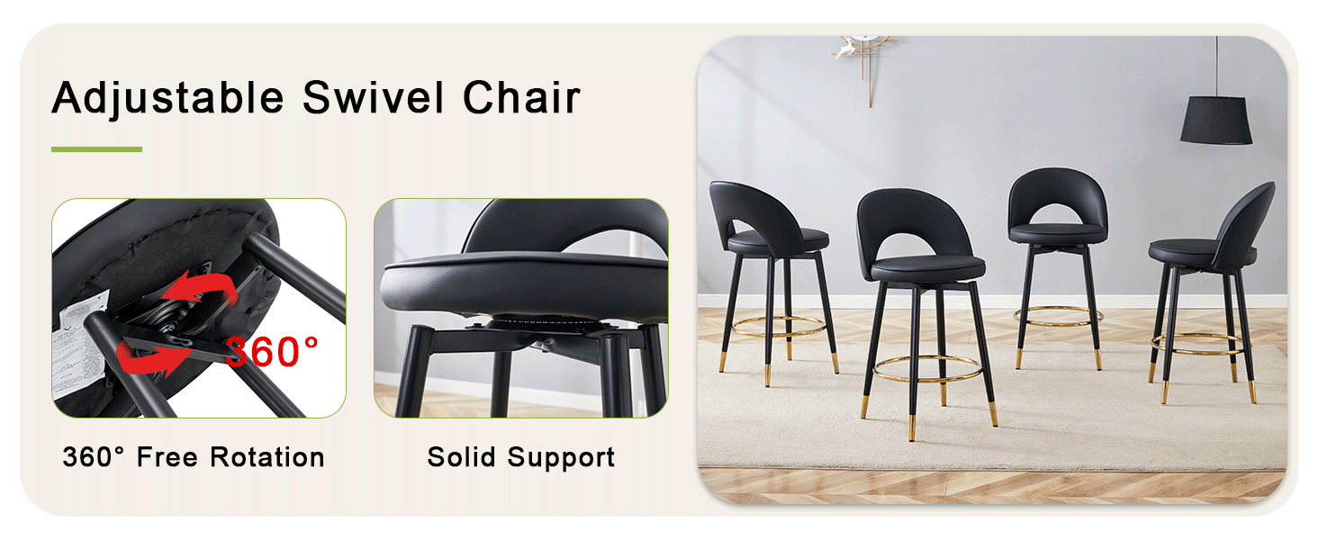 360° Rotatable Bar Chair