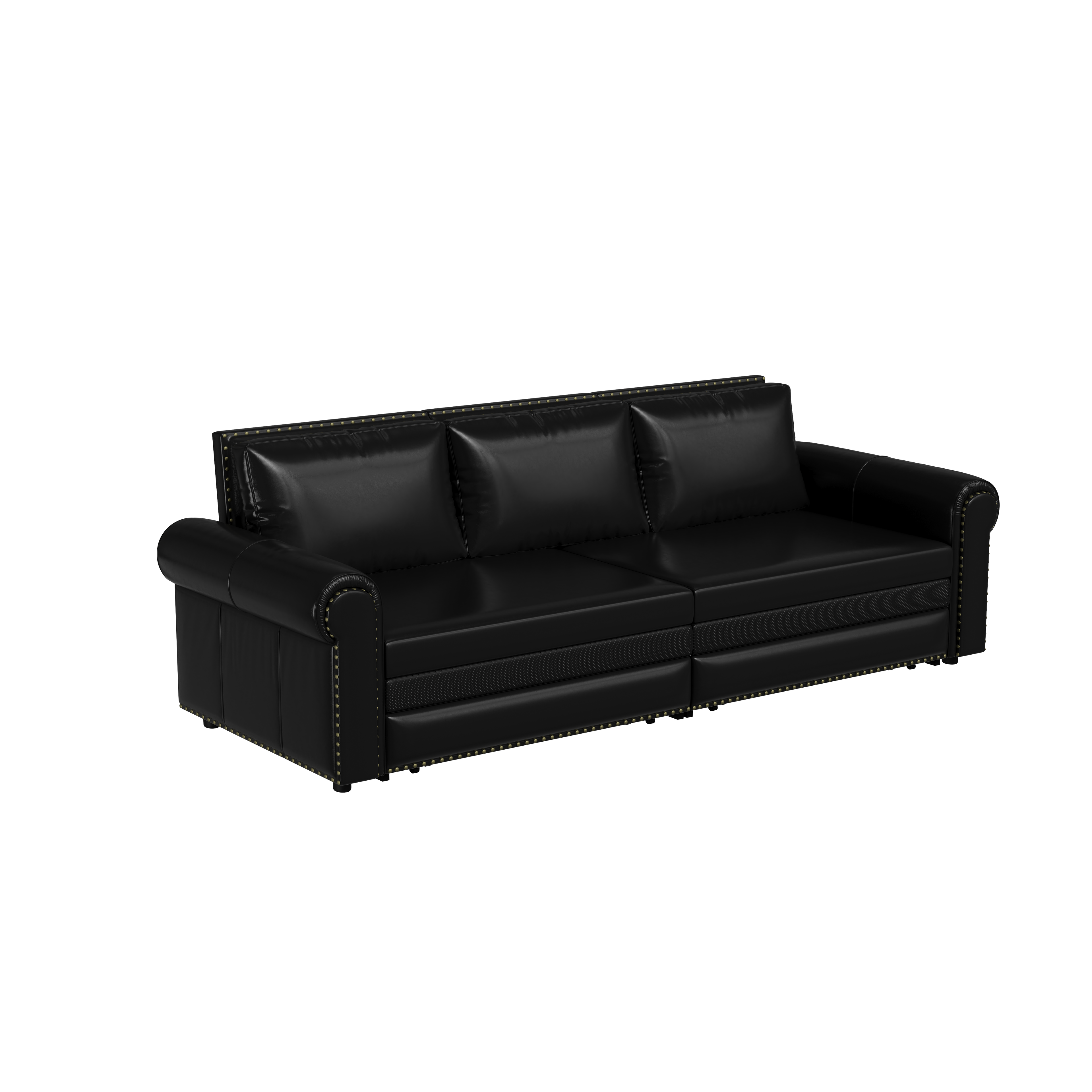 Chesterfield Sofa, 93.7" King Pull Out Sofa Bed