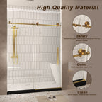 Frameless Shower Door 56-60"W x 76"H