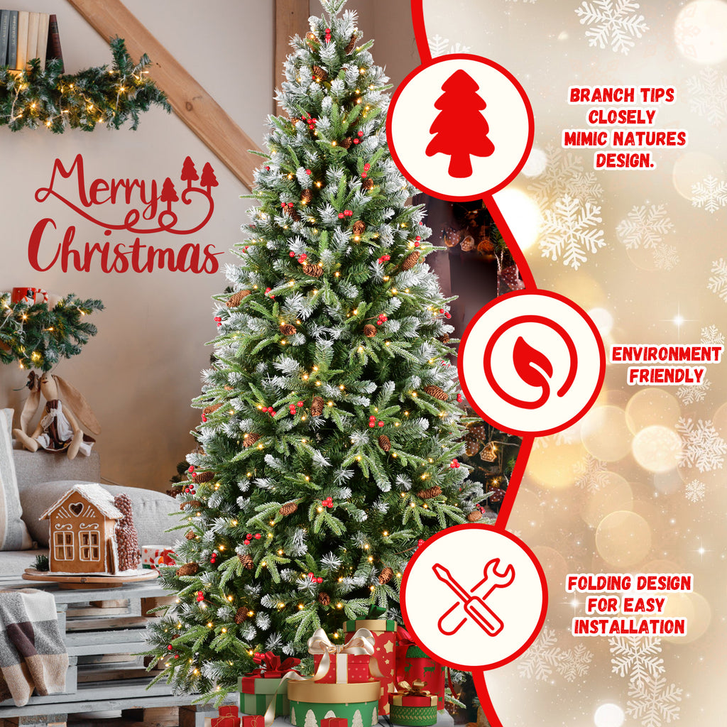 7FT Christmas Tree with 450 Warm Lights