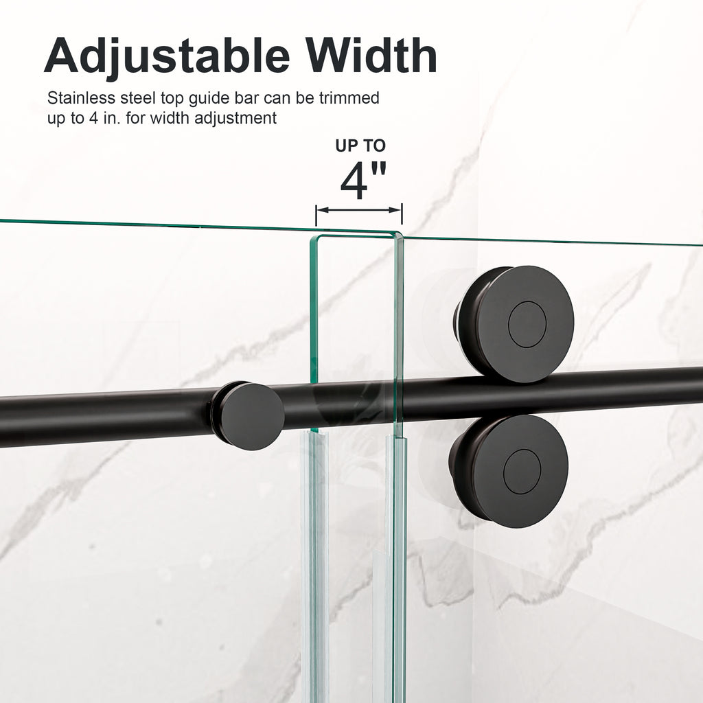 Frameless Single Sliding Shower Door