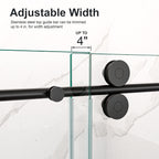 Frameless Single Sliding Shower Door