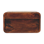 Solid Wood Curved California Nightstand
