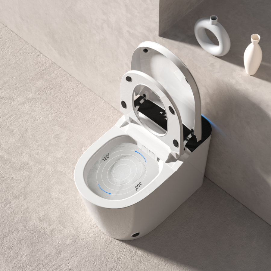 Fully Intelligent Toilet with Automatic Flip Cover