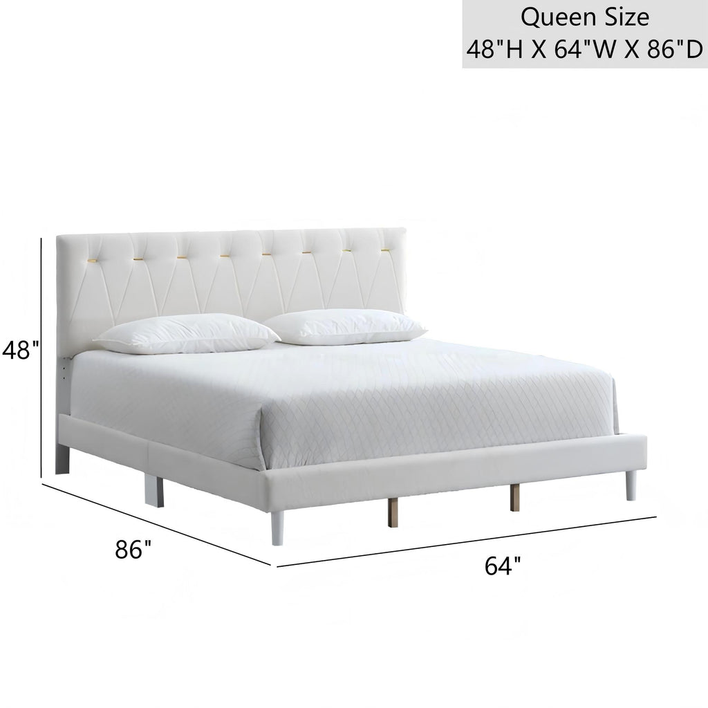 Sinclair G001608-QB-UP Queen Bed in Wheat