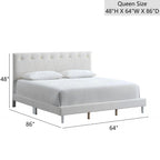 Sinclair G001608-QB-UP Queen Bed in Wheat
