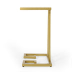 Modern Glam C-Shaped End Table