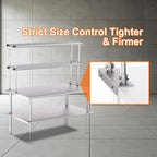 Stainless Steel Adjustable Kitchen Shelf - 60 Inch