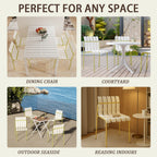 Summer 4-Pack Modern Striped Color Block Chairs