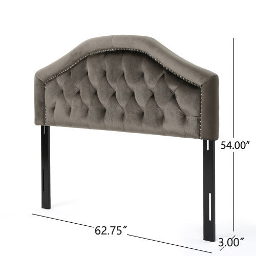 Tufted Upholstered Headboard Queen Size