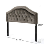 Tufted Upholstered Headboard Queen Size