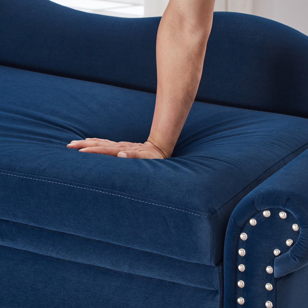 64.5'' Modern Velvet Chaise Lounge
