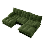 107" U Shaped Modern Sofa Modular Sectional Cloud Couch