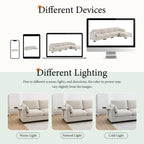 130" Modular Sectional Sofa with Folding Table and Charging Ports