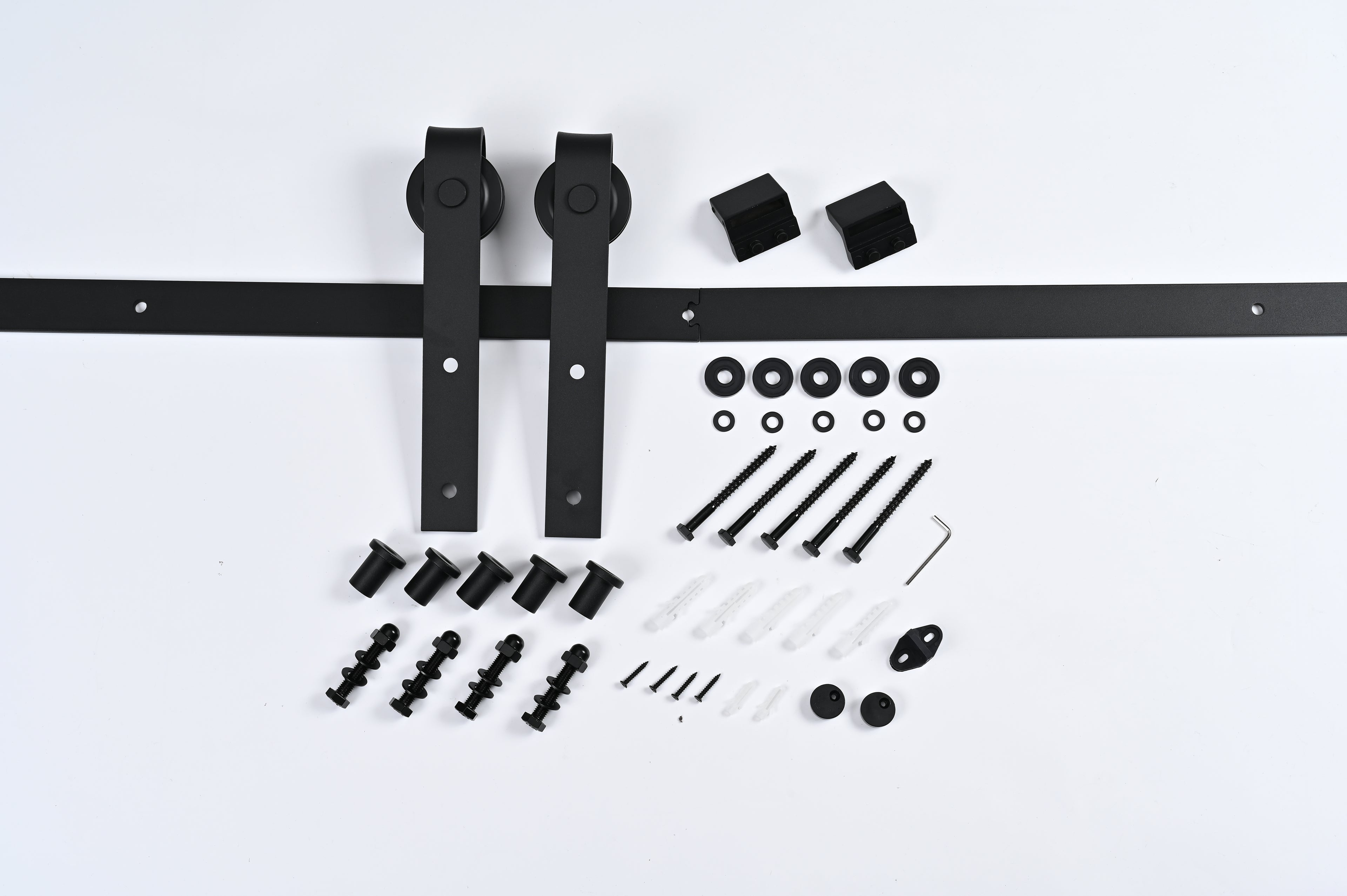12FT Wood Double Sliding Barn Door Hardware
