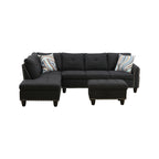 Reversible L-Shaped Sectional Couch with Storage Ottoman