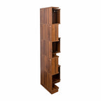 5 Tier Corner Bookshelf with Baffle and LED Lights