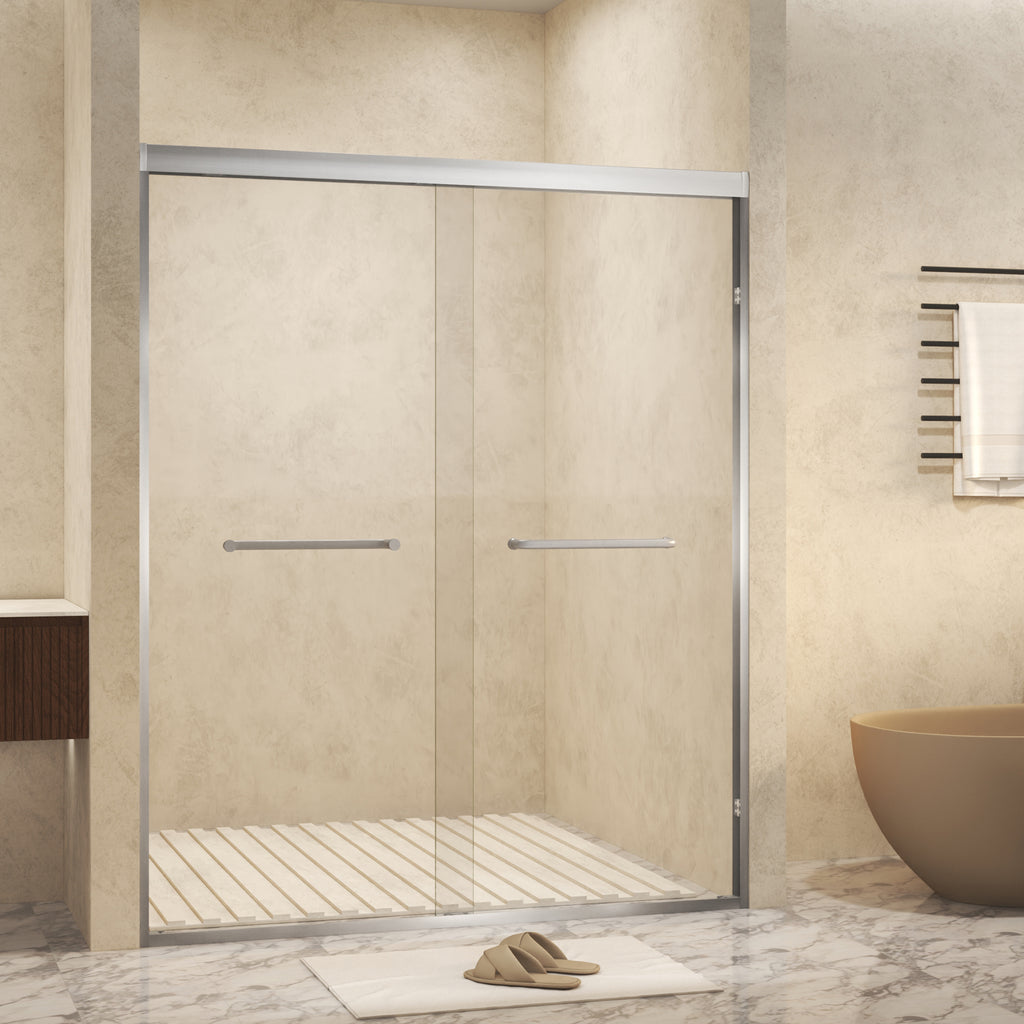 Tempered Glass Double Sliding Shower Door