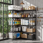 5 Tiers Metal Storage Shelves - Load 1500LBS
