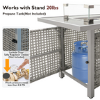 K&K 43" Propane Gas Fire Pit Table