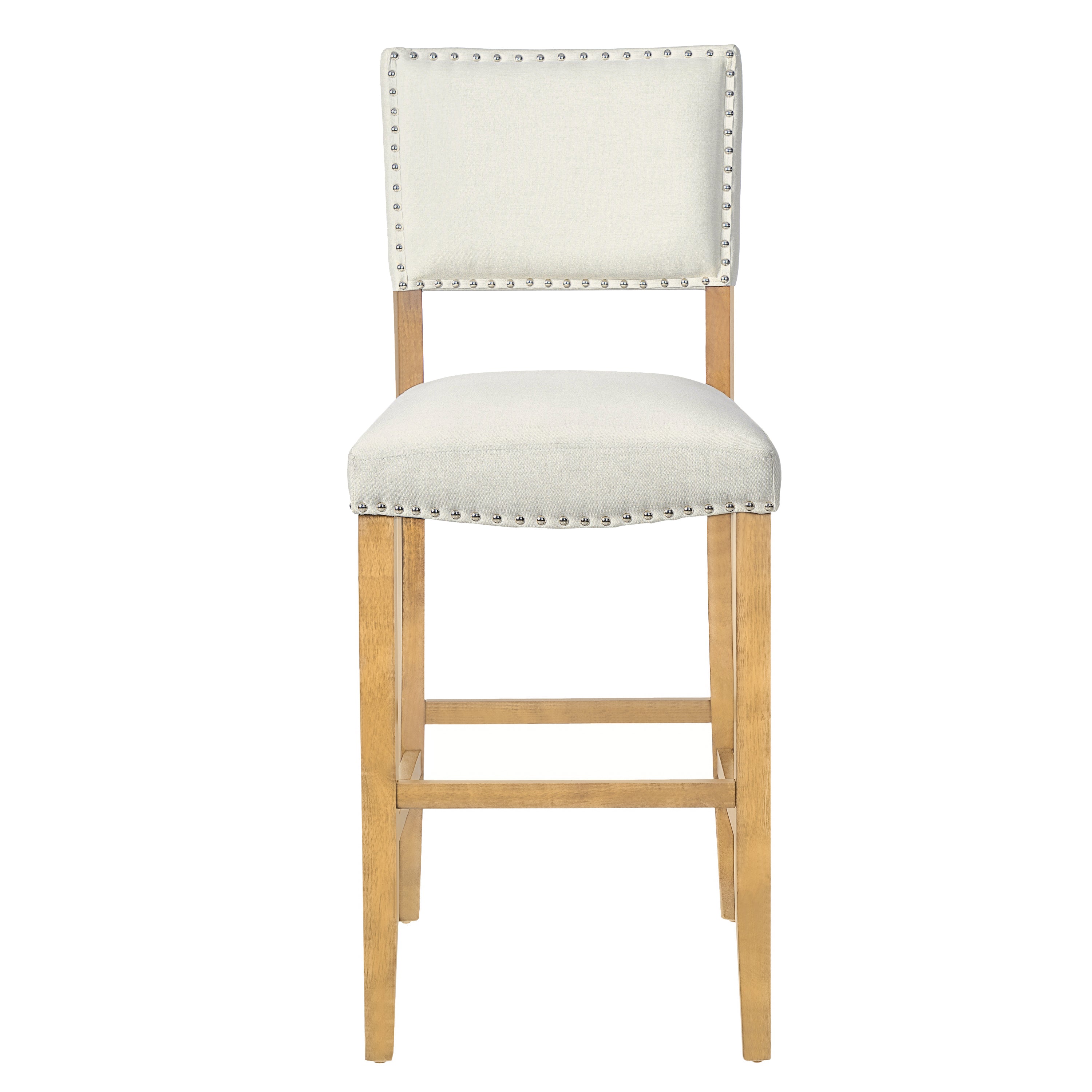Barstools With Rivet Decoration Set of 2