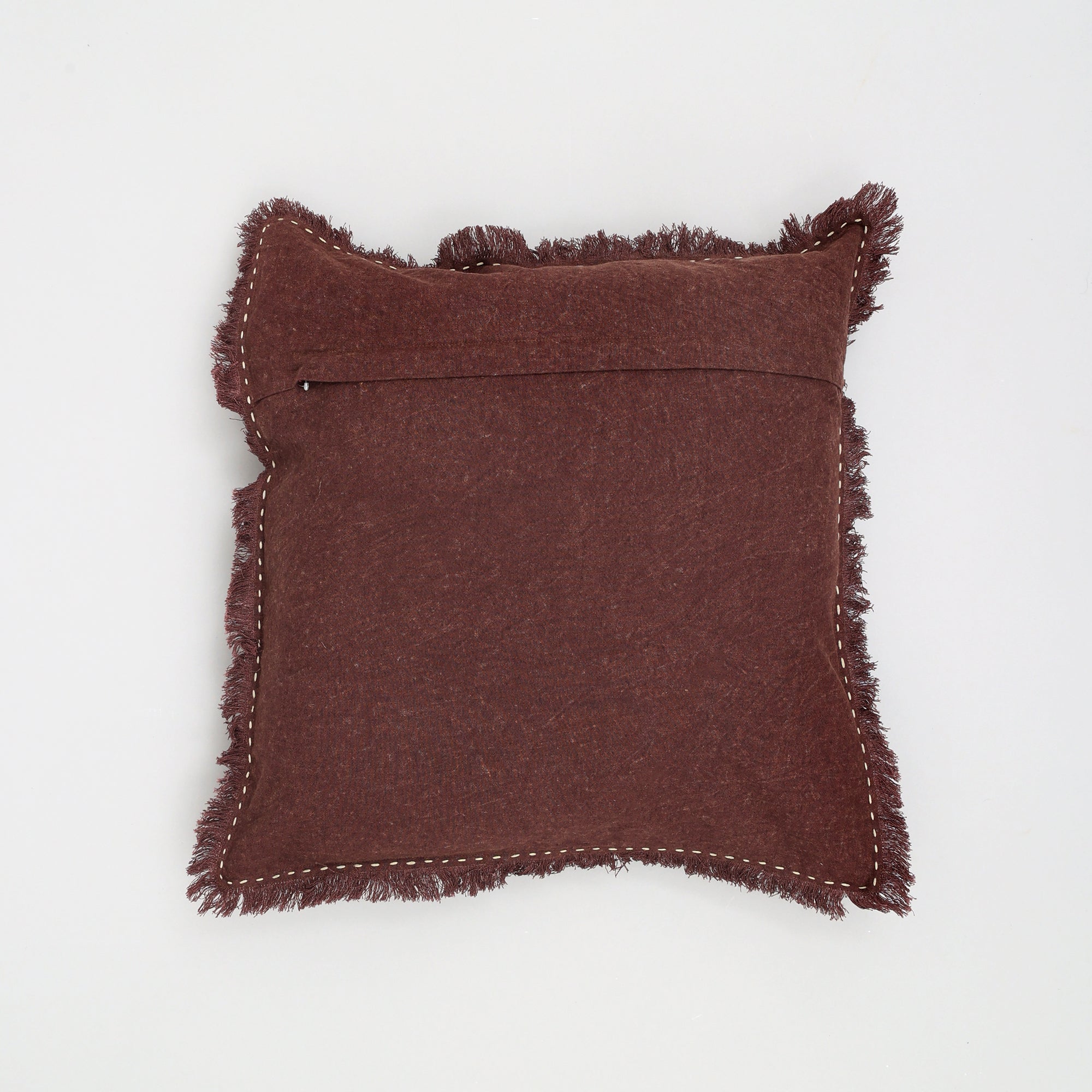 The Handwoven Fringe Cotton-Linen Pillow