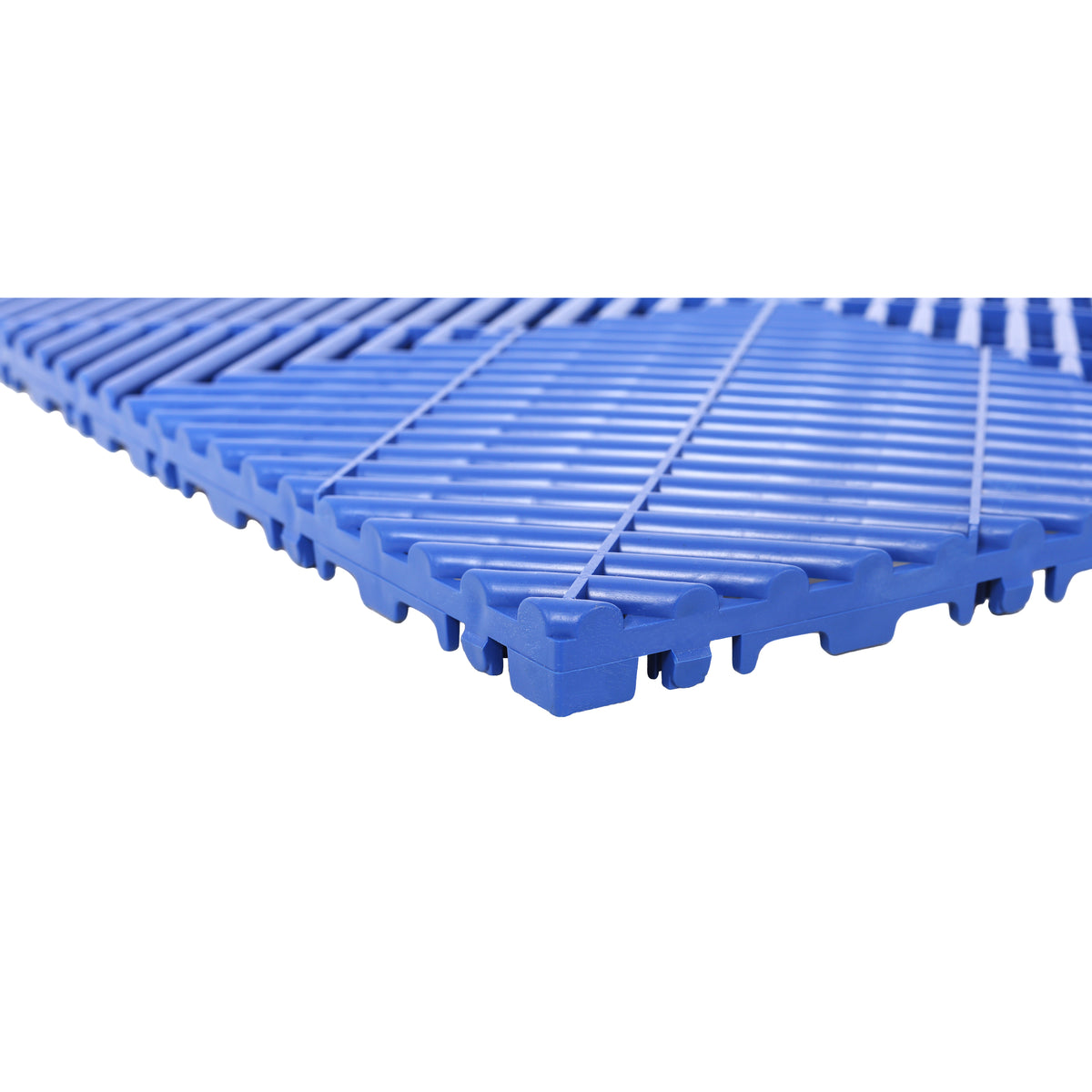 Interlocking Plastic Garage Floor Tiles, 15.6-Inch, Set of 25, Blue