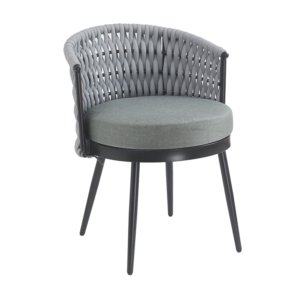 Outdoor Dining Chair - Metal & Rope