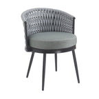 Outdoor Dining Chair - Metal & Rope