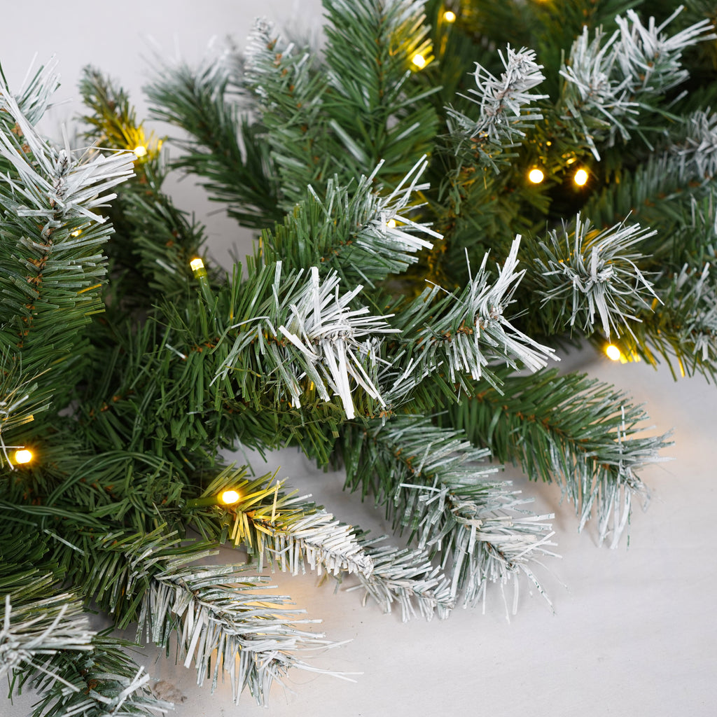 Artificial Christmas 3-Piece Set with LED Lights